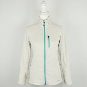 Eddie Bauer First Ascent Women's XS Off White Fleece Full Zip Jacket